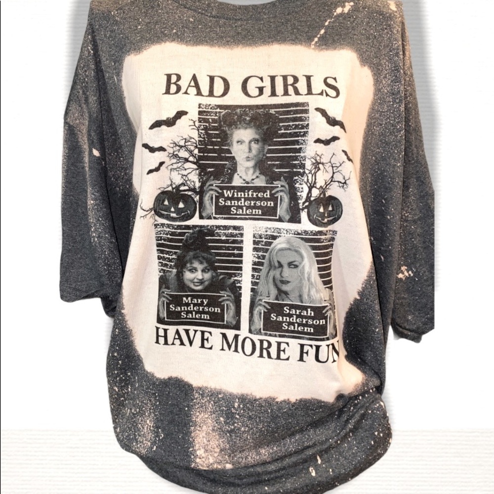 Bleached t-shirt hocus Pocus